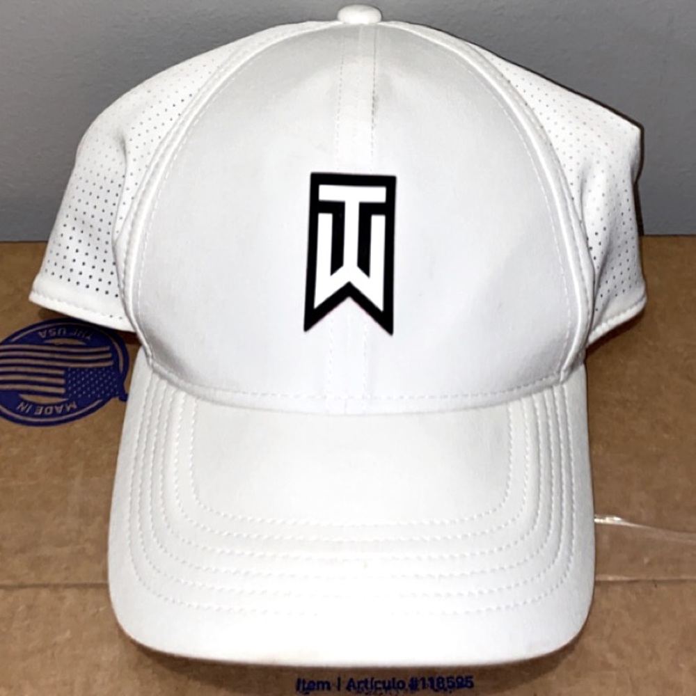 White Nike Tiger Woods Golf Hat